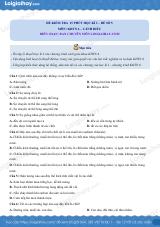Đề kiểm tra 15 phút hk1 - đề số 5 Khoa học tự nhiên 6 có lời giải chi tiết